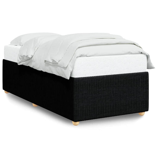 Bed Frame without Mattress Black Single Fabric Bed Frame without Mattress Black Single Fabric