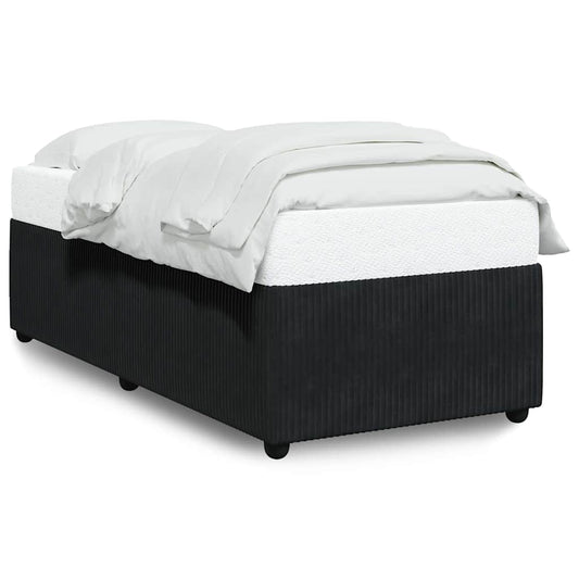 Bed Frame without Mattress Black Single Velvet Bed Frame without Mattress Black Single Velvet