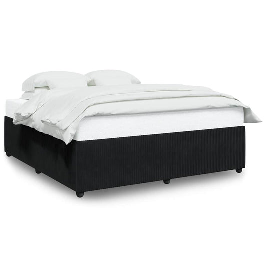 Bed Frame without Mattress Black Super King Velvet Bed Frame without Mattress Black Super King Velvet
