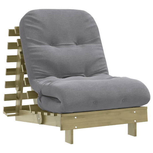 Futon Sofa Bed with Mattress 70x206x11 cm Impregnated Wood Pine Futon Sofa Bed with Mattress 70x206x11 cm Impregnated Wood Pine