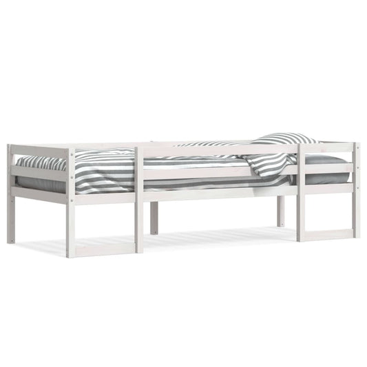 Kids' Bed Frame without Mattress White 90x190 cm Single Solid Wood Pine Kids' Bed Frame without Mattress White 90x190 cm Single Solid Wood Pine