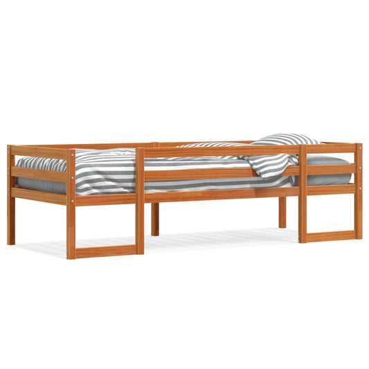 Kids' Bed Frame without Mattress Wax Brown 90x190 cm Single Kids' Bed Frame without Mattress Wax Brown 90x190 cm Single