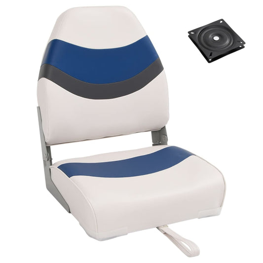 2 Piece Foldable Boat Seat Set High Backrest 2 Piece Foldable Boat Seat Set High Backrest