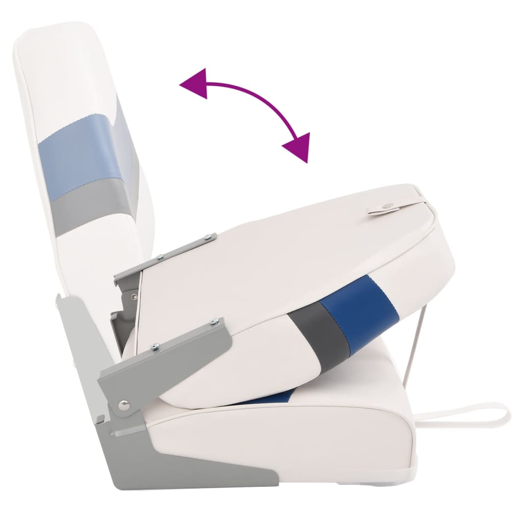 4 Piece Foldable Boat Seat Set High Backrest