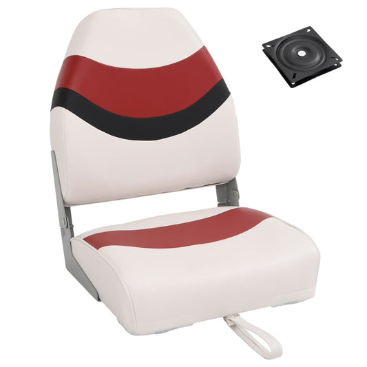 2 Piece Foldable Boat Seat Set High Backrest 2 Piece Foldable Boat Seat Set High Backrest
