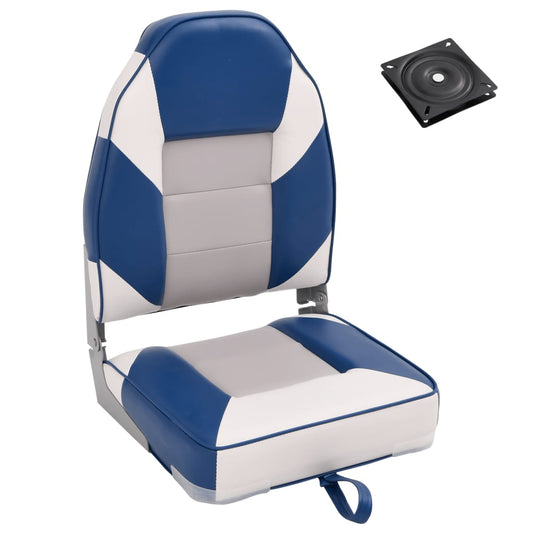 2 Piece Foldable Boat Seat Set High Backrest 2 Piece Foldable Boat Seat Set High Backrest