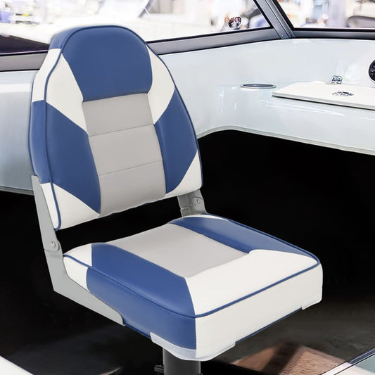 2 Piece Foldable Boat Seat Set High Backrest 2 Piece Foldable Boat Seat Set High Backrest