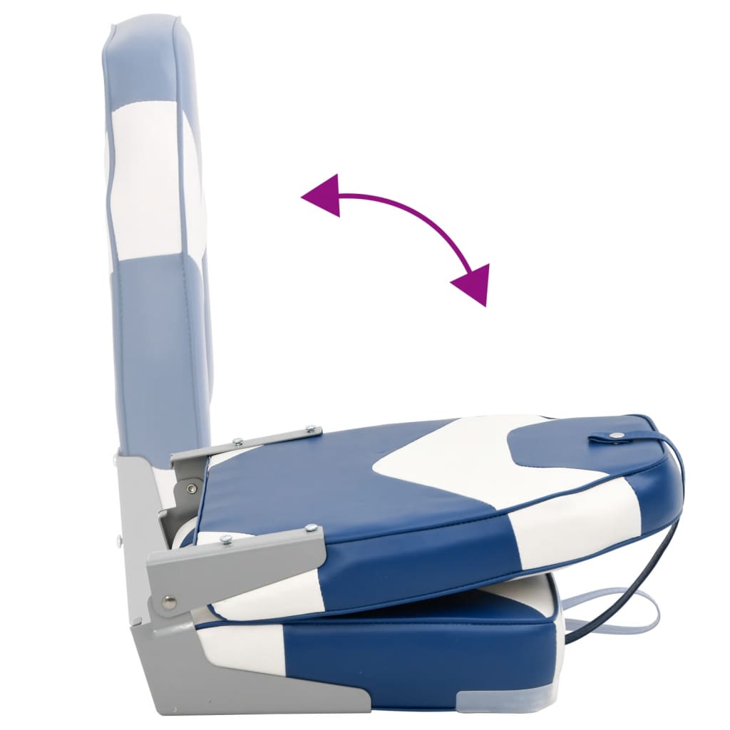 Foldable Boat Seats 2pcs with High Back 39x43x58 cm