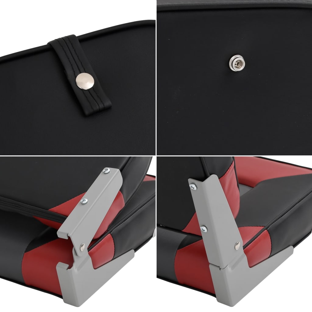 4 Piece Foldable Boat Seat Set High Backrest