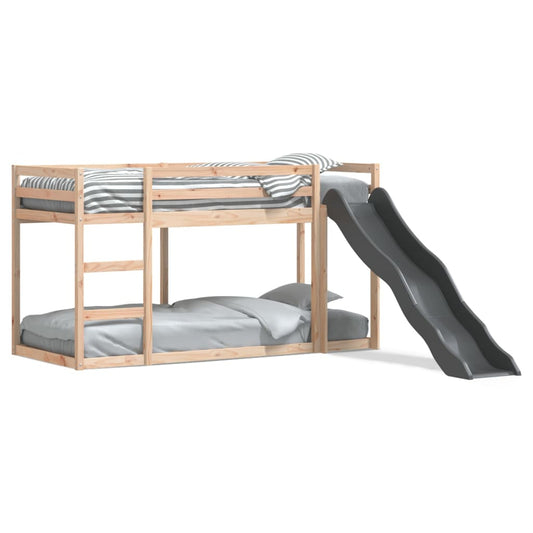 Bunk Bed with Slide&Ladder without Mattress 80x200 cm Bunk Bed with Slide&Ladder without Mattress 80x200 cm