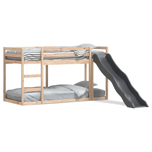 Bunk Bed with Slide&Ladder without Mattress 90x190 cm Single Bunk Bed with Slide&Ladder without Mattress 90x190 cm Single