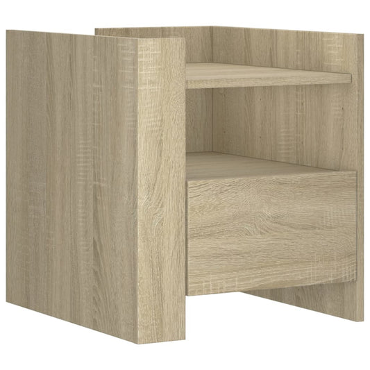 Bedside Cabinet Sonoma Oak 45x50x50 cm Engineered Wood Bedside Cabinet Sonoma Oak 45x50x50 cm Engineered Wood