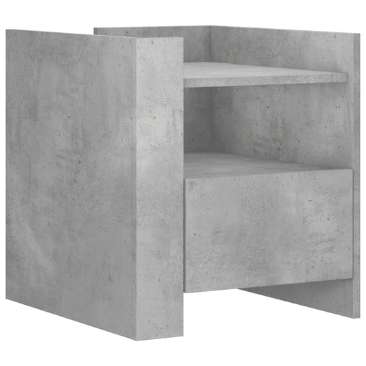 Bedside Cabinet Concrete Grey 45x50x50 cm Engineered Wood Bedside Cabinet Concrete Grey 45x50x50 cm Engineered Wood