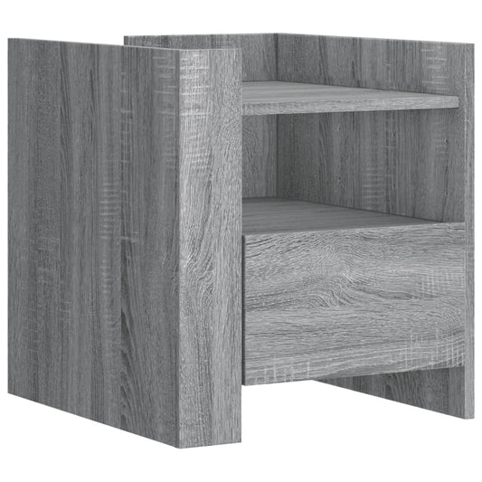 Bedside Cabinet Grey Sonoma 45x50x50 cm Engineered Wood Bedside Cabinet Grey Sonoma 45x50x50 cm Engineered Wood