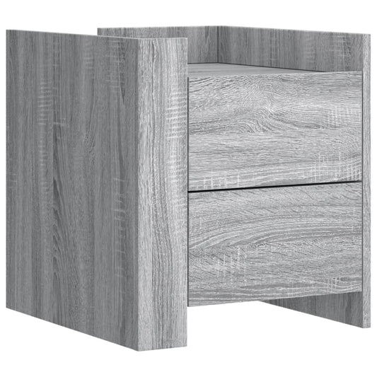 Bedside Cabinet Grey Sonoma 45x50x50 cm Engineered Wood Bedside Cabinet Grey Sonoma 45x50x50 cm Engineered Wood