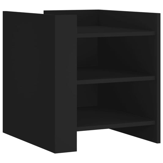 Bedside Cabinet Black 45x50x50 cm Engineered Wood Bedside Cabinet Black 45x50x50 cm Engineered Wood