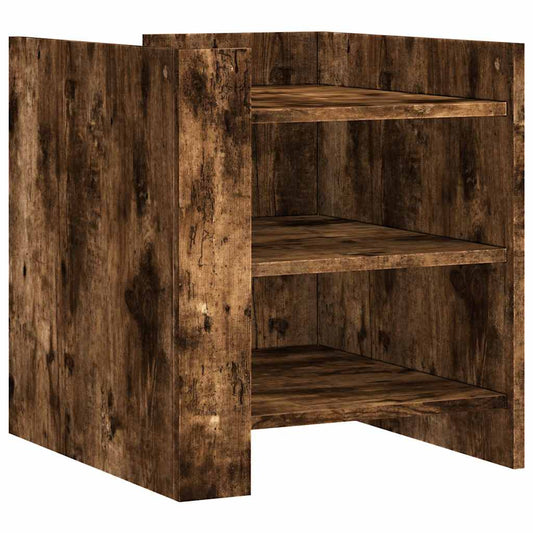 Bedside Cabinet Smoked Oak 45x50x50 cm Engineered Wood Bedside Cabinet Smoked Oak 45x50x50 cm Engineered Wood