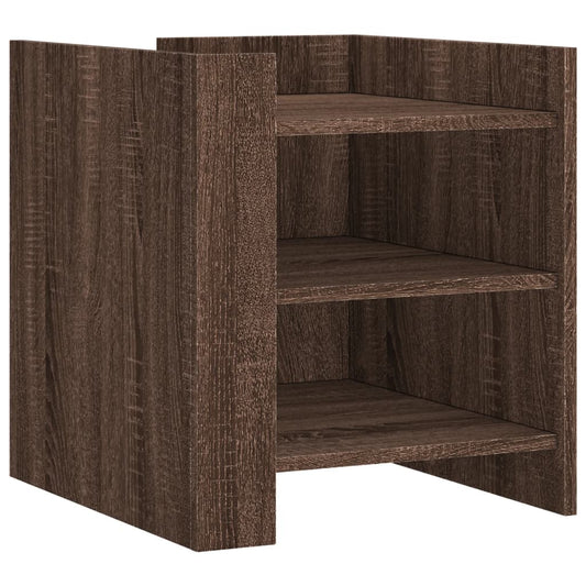 Bedside Cabinet Brown Oak 45x50x50 cm Engineered Wood Bedside Cabinet Brown Oak 45x50x50 cm Engineered Wood