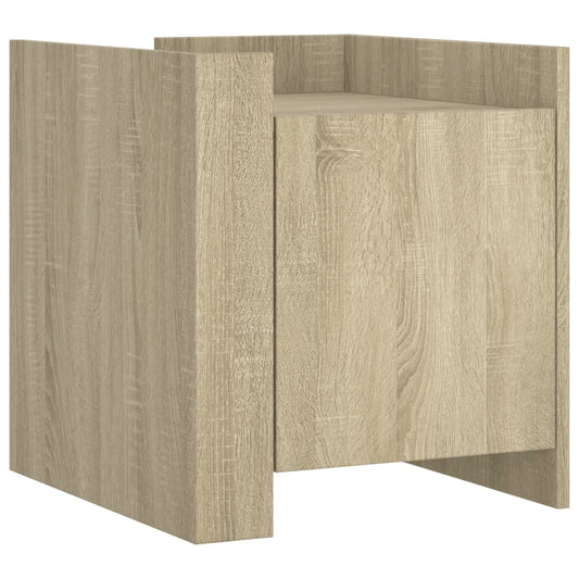 Bedside Cabinet Sonoma Oak 45x50x50 cm Engineered Wood Bedside Cabinet Sonoma Oak 45x50x50 cm Engineered Wood