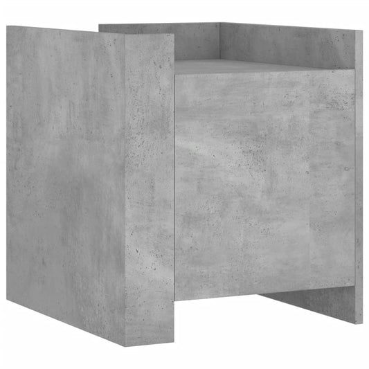 Bedside Cabinet Concrete Grey 45x50x50 cm Engineered Wood Bedside Cabinet Concrete Grey 45x50x50 cm Engineered Wood