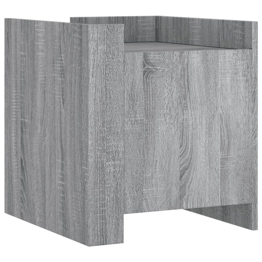 Bedside Cabinet Grey Sonoma 45x50x50 cm Engineered Wood Bedside Cabinet Grey Sonoma 45x50x50 cm Engineered Wood