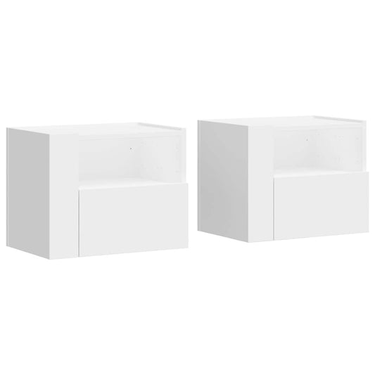 Wall-mounted Bedside Cabinets 2 pcs White 45x30x35 cm Wall-mounted Bedside Cabinets 2 pcs White 45x30x35 cm