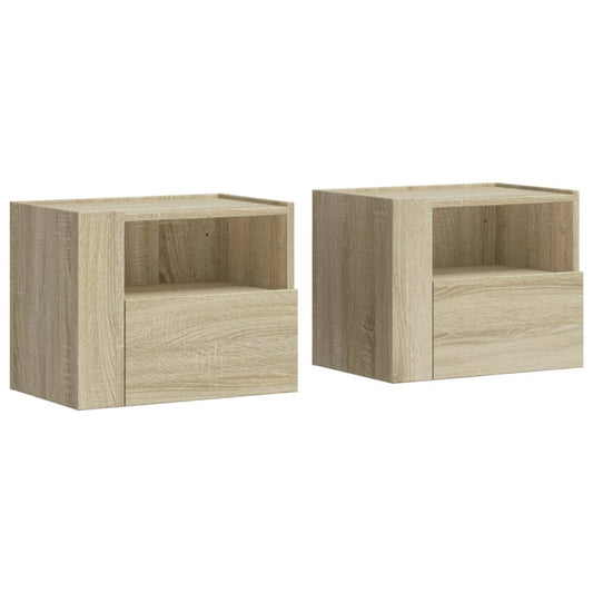Wall-mounted Bedside Cabinets 2 pcs Sonoma Oak 45x30x35 cm Wall-mounted Bedside Cabinets 2 pcs Sonoma Oak 45x30x35 cm