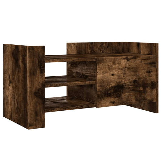 TV Cabinet Smoked Oak 80x35x40 cm Engineered Wood TV Cabinet Smoked Oak 80x35x40 cm Engineered Wood