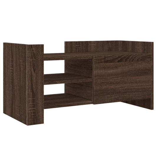 TV Cabinet Brown Oak 80x35x40 cm Engineered Wood TV Cabinet Brown Oak 80x35x40 cm Engineered Wood