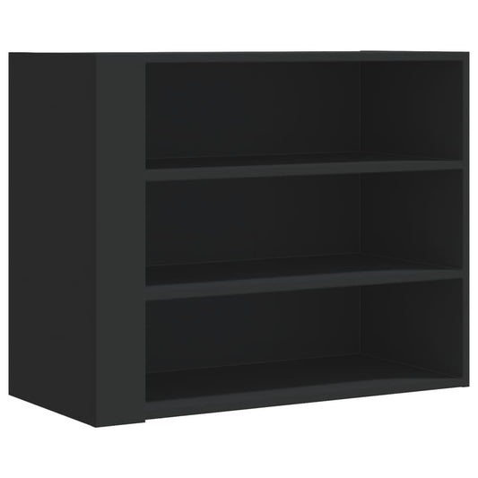 Wall Cabinet Black 75x35x60 cm Engineered Wood Wall Cabinet Black 75x35x60 cm Engineered Wood