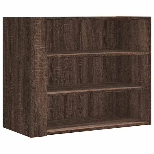 Wall Cabinet Brown Oak 75x35x60 cm Engineered Wood Wall Cabinet Brown Oak 75x35x60 cm Engineered Wood