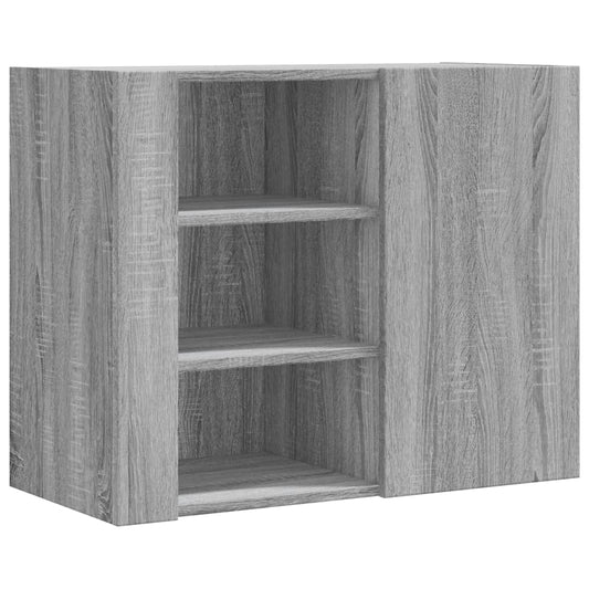 Wall Cabinet Grey Sonoma 75x35x60 cm Engineered Wood Wall Cabinet Grey Sonoma 75x35x60 cm Engineered Wood
