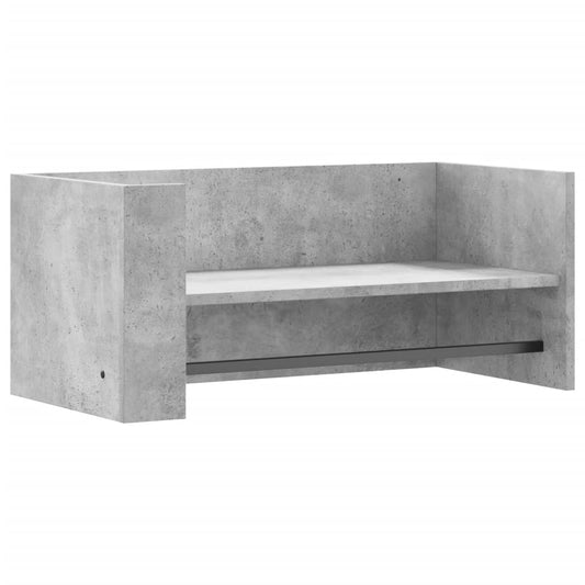 Wall Shelf Concrete Grey 70.5x35x30.5 cm Engineered Wood Wall Shelf Concrete Grey 70.5x35x30.5 cm Engineered Wood