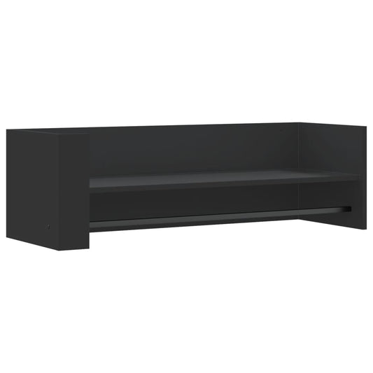Wall Shelf Black 100x35x30.5 cm Engineered Wood Wall Shelf Black 100x35x30.5 cm Engineered Wood