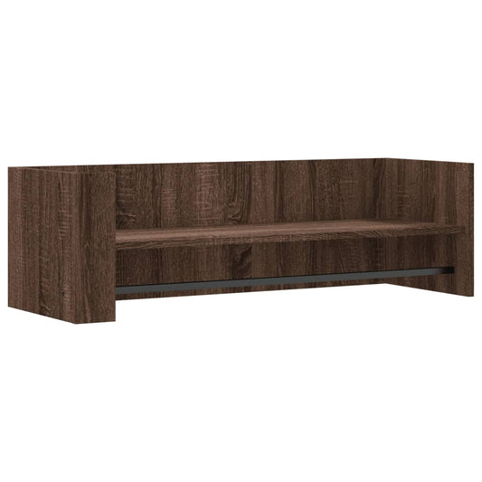 Wall Shelf Brown Oak 100x35x30.5 cm Engineered Wood Wall Shelf Brown Oak 100x35x30.5 cm Engineered Wood