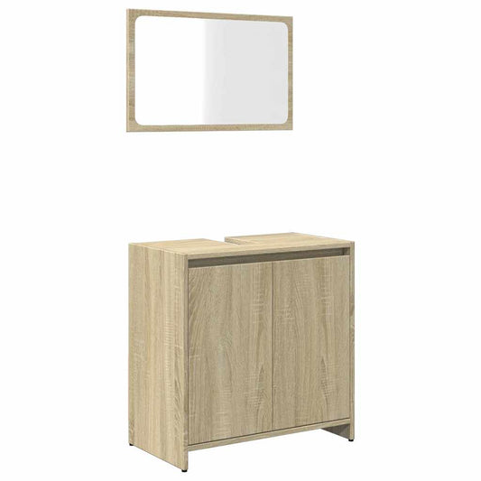 Bathroom Furniture Set Sonoma Oak Engineered Wood Bathroom Furniture Set Sonoma Oak Engineered Wood