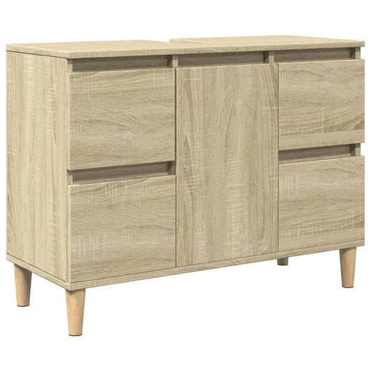 Sink Cabinet Sonoma Oak 80x33x60 cm Engineered Wood Sink Cabinet Sonoma Oak 80x33x60 cm Engineered Wood