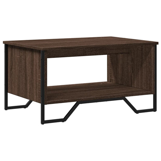 Coffee Table Brown Oak 75x51x40 cm Engineered Wood Coffee Table Brown Oak 75x51x40 cm Engineered Wood