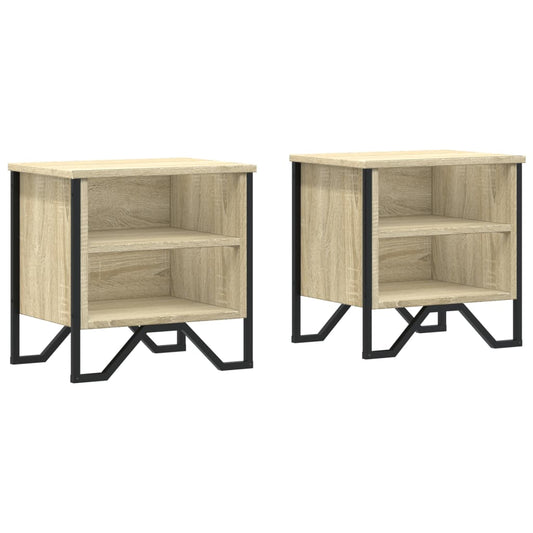 Bedside Cabinet Sonoma Oak 2 pcs 40x30x40 cm Engineered Wood Bedside Cabinet Sonoma Oak 2 pcs 40x30x40 cm Engineered Wood