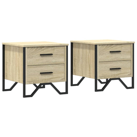 Bedside Cabinets 2 pcs Sonoma Oak 40x41x40 cm Engineered Wood Bedside Cabinets 2 pcs Sonoma Oak 40x41x40 cm Engineered Wood