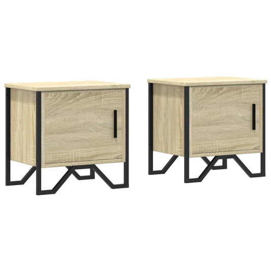 Bedside Cabinets 2 pcs Sonoma Oak 40x30x40 cm Engineered Wood Bedside Cabinets 2 pcs Sonoma Oak 40x30x40 cm Engineered Wood