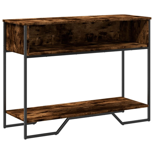 Console Table Smoked Oak 100x35x74.5 cm Engineered Wood Console Table Smoked Oak 100x35x74.5 cm Engineered Wood
