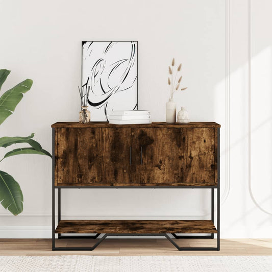 Console Table Smoked Oak 100x35x74.5 cm Engineered Wood Console Table Smoked Oak 100x35x74.5 cm Engineered Wood