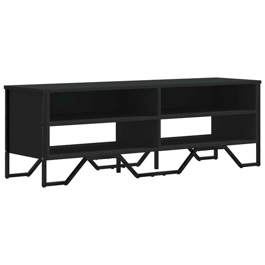 TV Cabinet Black 122x34x41 cm Engineered Wood TV Cabinet Black 122x34x41 cm Engineered Wood