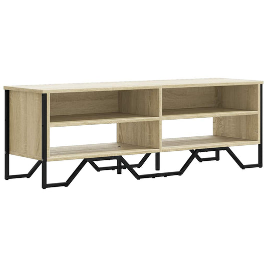 TV Cabinet Sonoma Oak 122x34x41 cm Engineered Wood TV Cabinet Sonoma Oak 122x34x41 cm Engineered Wood