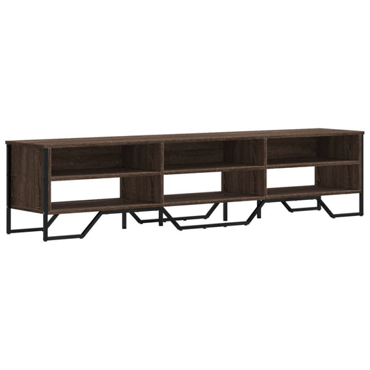 TV Cabinet Brown Oak 180x34x41 cm Engineered Wood TV Cabinet Brown Oak 180x34x41 cm Engineered Wood