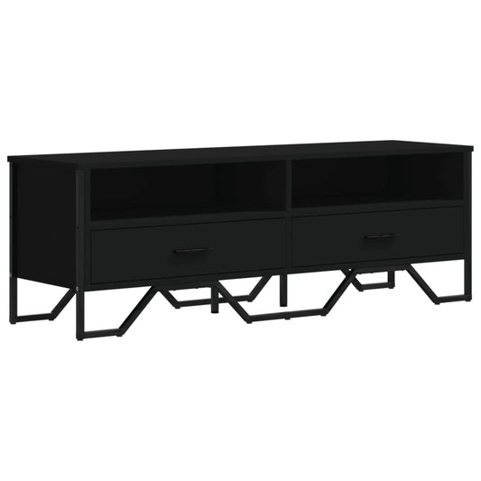 TV Cabinet Black 122x34x41 cm Engineered Wood TV Cabinet Black 122x34x41 cm Engineered Wood