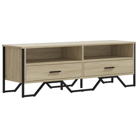TV Cabinet Sonoma Oak 122x34x41 cm Engineered Wood TV Cabinet Sonoma Oak 122x34x41 cm Engineered Wood