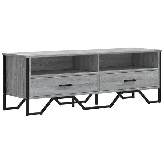 TV Cabinet Grey Sonoma 122x34x41 cm Engineered Wood TV Cabinet Grey Sonoma 122x34x41 cm Engineered Wood
