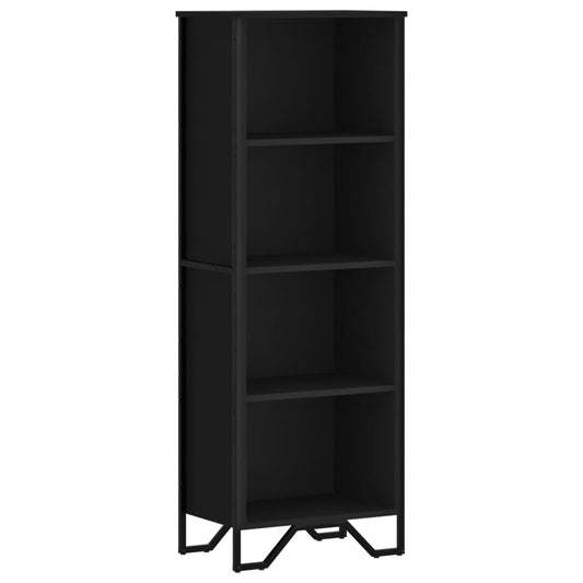Bookcase Black 50x31x137,5 cm Engineered Wood Bookcase Black 50x31x137,5 cm Engineered Wood